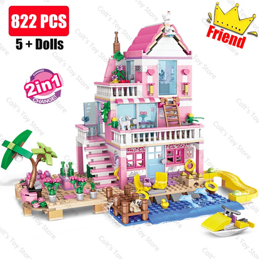 Seaside Dream House Building Block Set